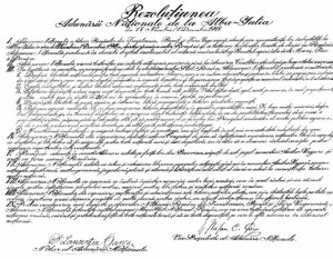 rezolutie Alba Iulia