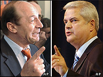 Basescu si Nastase - in cursa electorala