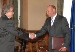 Oskar Fuzes si Traian Basescu
