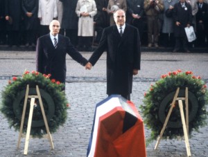 Francois Mitterrand is Helmut Kohl