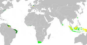 Harta posesiunilor coloniale olandeze