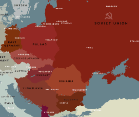 Harta de influenta a URSS