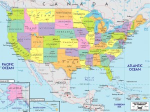 Harta Statelor Unite al Americii