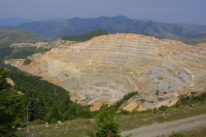 Una din minele de la Rosia Montana